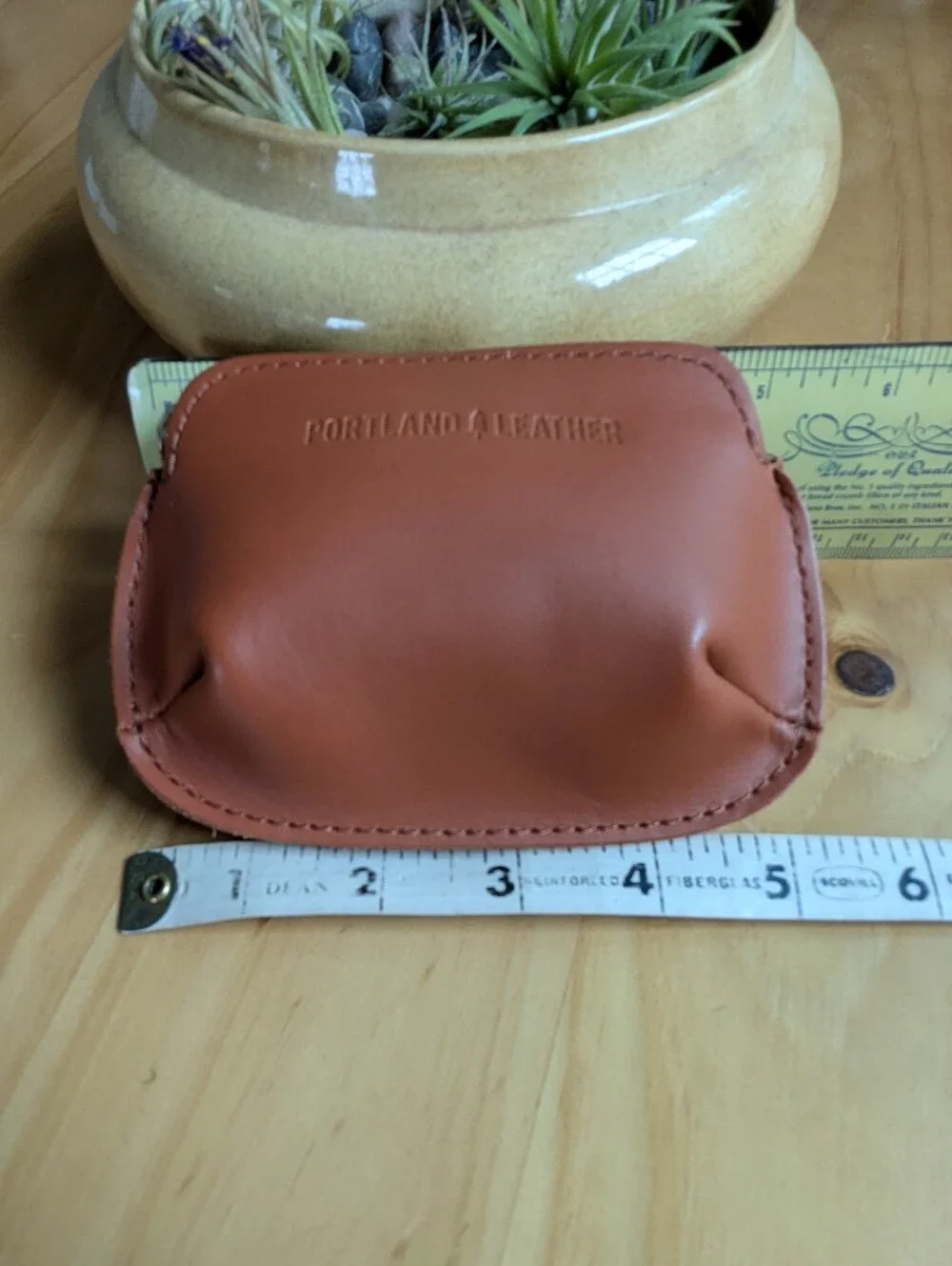 Portland Leather - Small Pinch Pouch - Honey - Like New